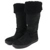 Grandes Botas até o joelho com Marca COCO de pele de carneiro pretas Mouton 37.5 G26278 Usadas