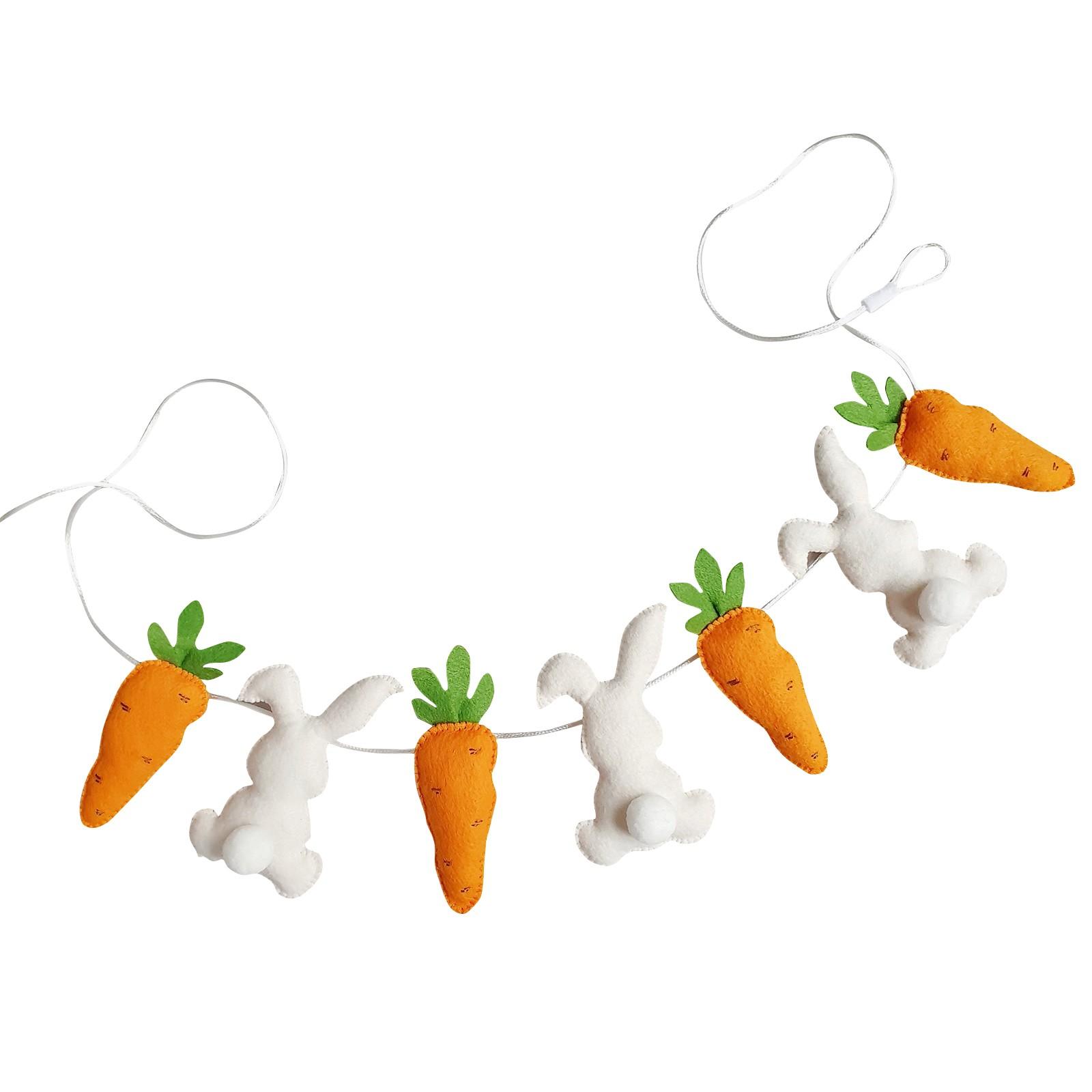 

Пасхальный кролик и морковка подвесные украшения креативные плюшевые игрушки для украшения дома и вечеринки One Size