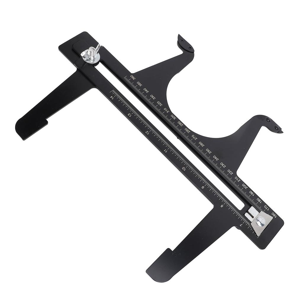 Brake Resetting Gauge Tool 6.5-14.25in Double Scale Stainless Steel Brake Drum Measuring Resetting T