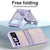 Flip4 Flip3 Foldable Phone Case Mechanical Plating Transparent Hinge Full Body Shockproof Protective Cover