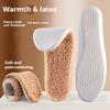 1/5/10Pair Cotton Shoes Winter Warmth Insoles Latex Lambswool Insole Soft Shoe Sole Thick Plush Comfortable Shoe Pads