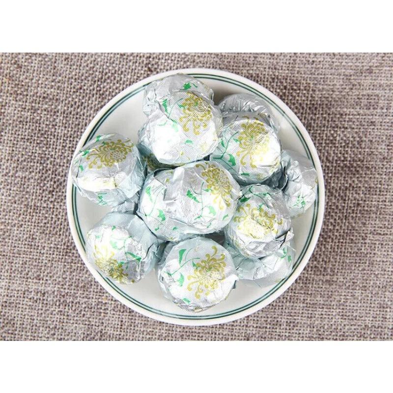 Yunnan Shu Puer Mini Tuocha Pu Er Loose Tea Natural Healthy Chrysanthemum Flavor