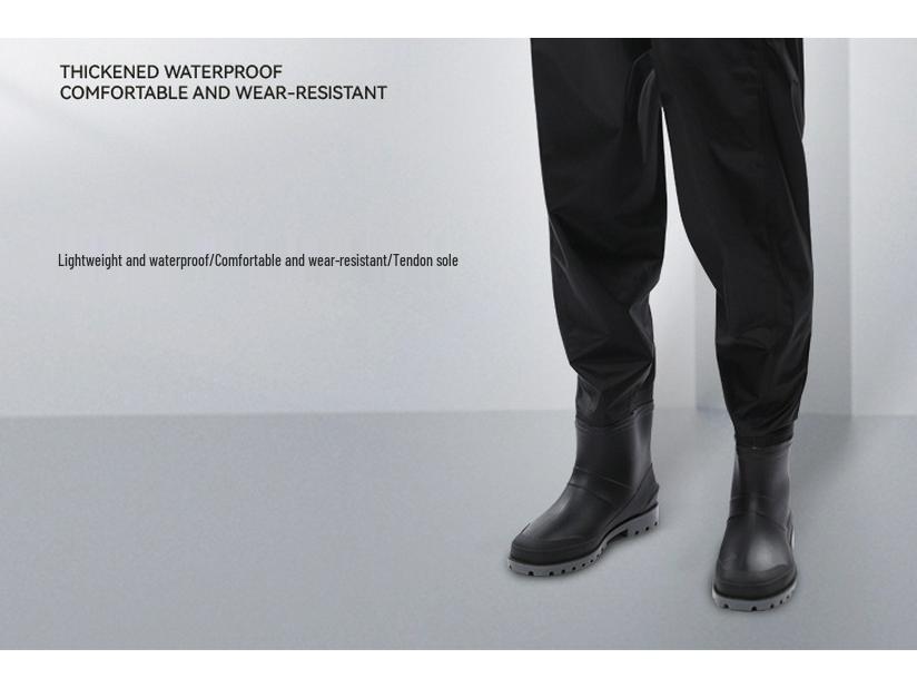 Nylon Waterproof Thickened Winter Fishing Waders with Water Shoes
