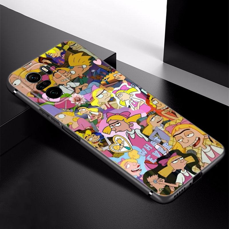 Hey Arnolds Cartoon Phone Case For Xiaomi Redmi Note 5 6 9T K20 K40 K50 Pro 7A 8A 9A 9C 9i 10A 10C A1 S2 Soft TPU Black Cover
