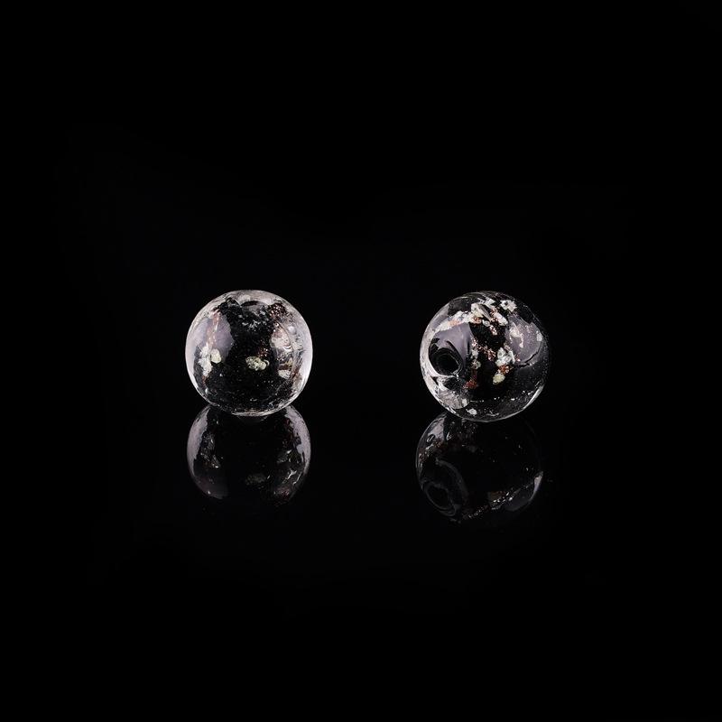 Luminous Gold Sand Glass Charm Pendant Necklace & Bracelet Kit - DIY Ancient Style Beaded Jewelry Accessories