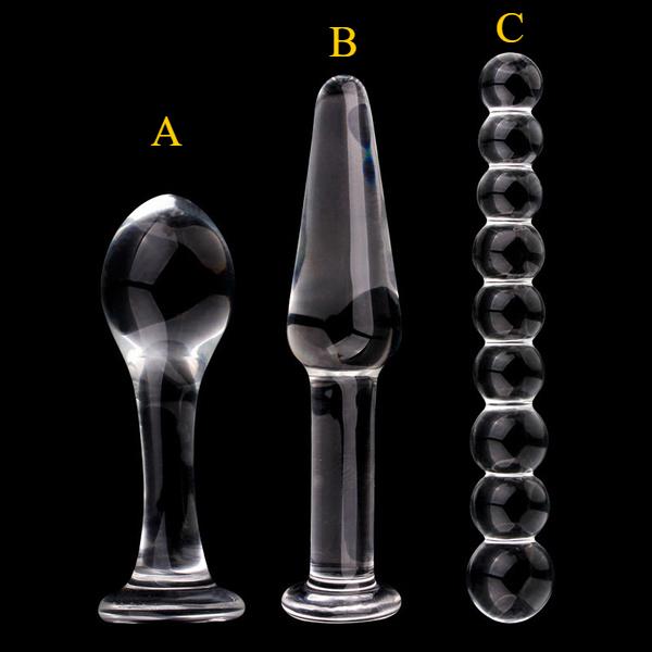 Glass Anal Plug Crystal Butt Plug Massager