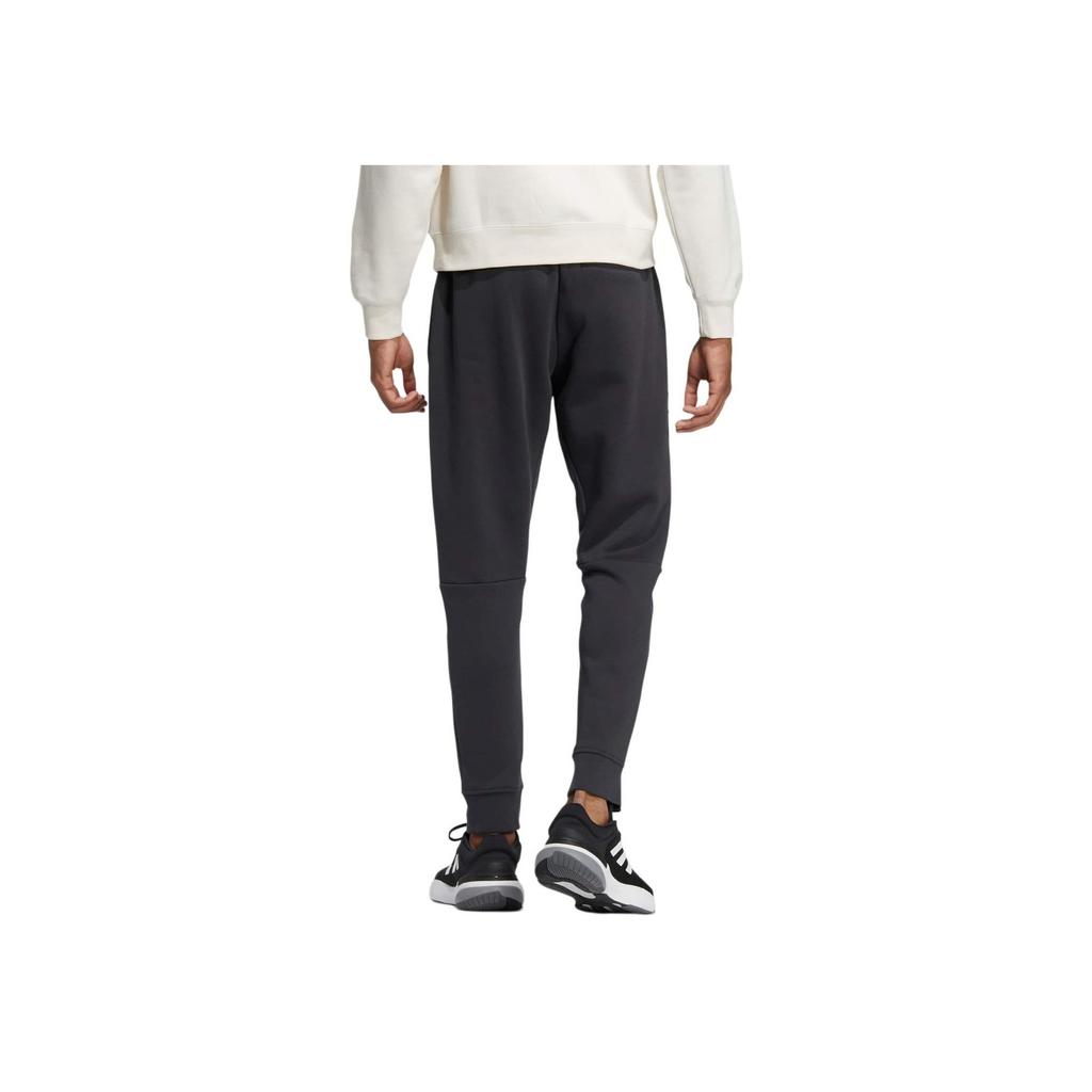 Adidas Label Logo Print Solid Jogger Pants Men Bottoms Navy IB2730