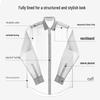Romain Men's Breathable Plaid Long-Sleeve Business Shirt