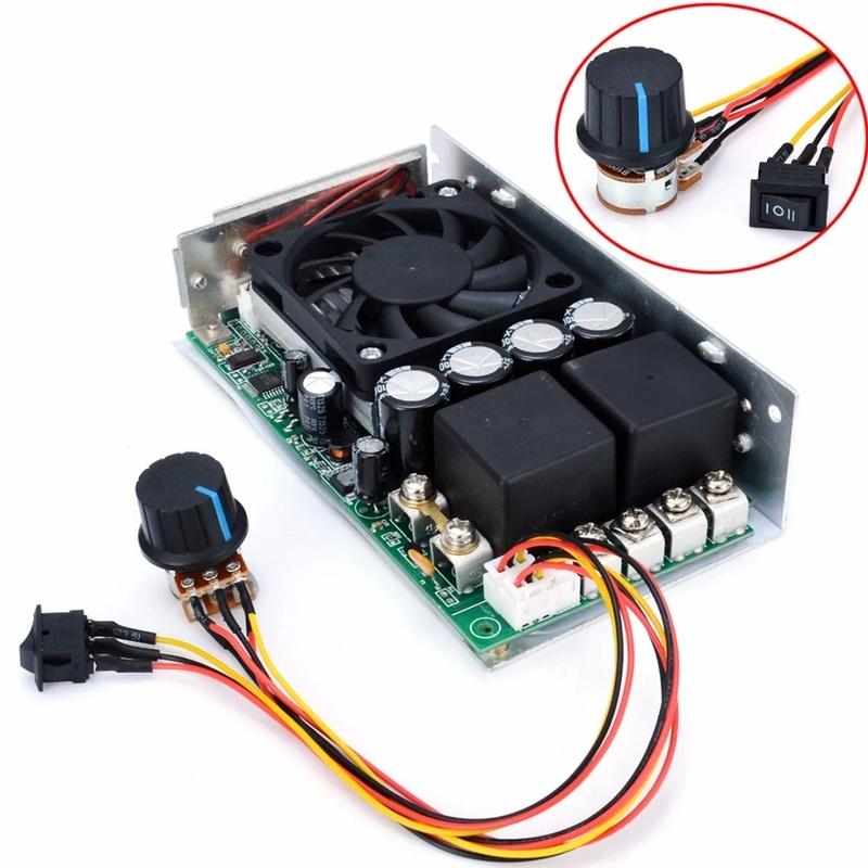 WO-DC 10-50V Speed Controller 100A 3000W Programmable Reversible PWM Control Motor Speed Controller