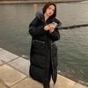 2021 Winter Long Puffer Jacket Women Casual Design Korean Fashion Clothing Fur Coats Long Sleeve Outdoor Coats Hooded Parkas