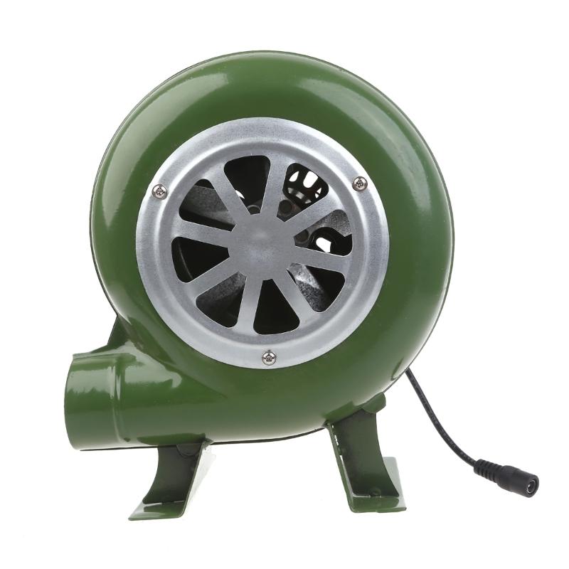 Barbecue Fan BBQ Blower 40/60/80W Mini Blacksmith Air Blower with Duct Iron Gear Portable Electric Blower for Camping
