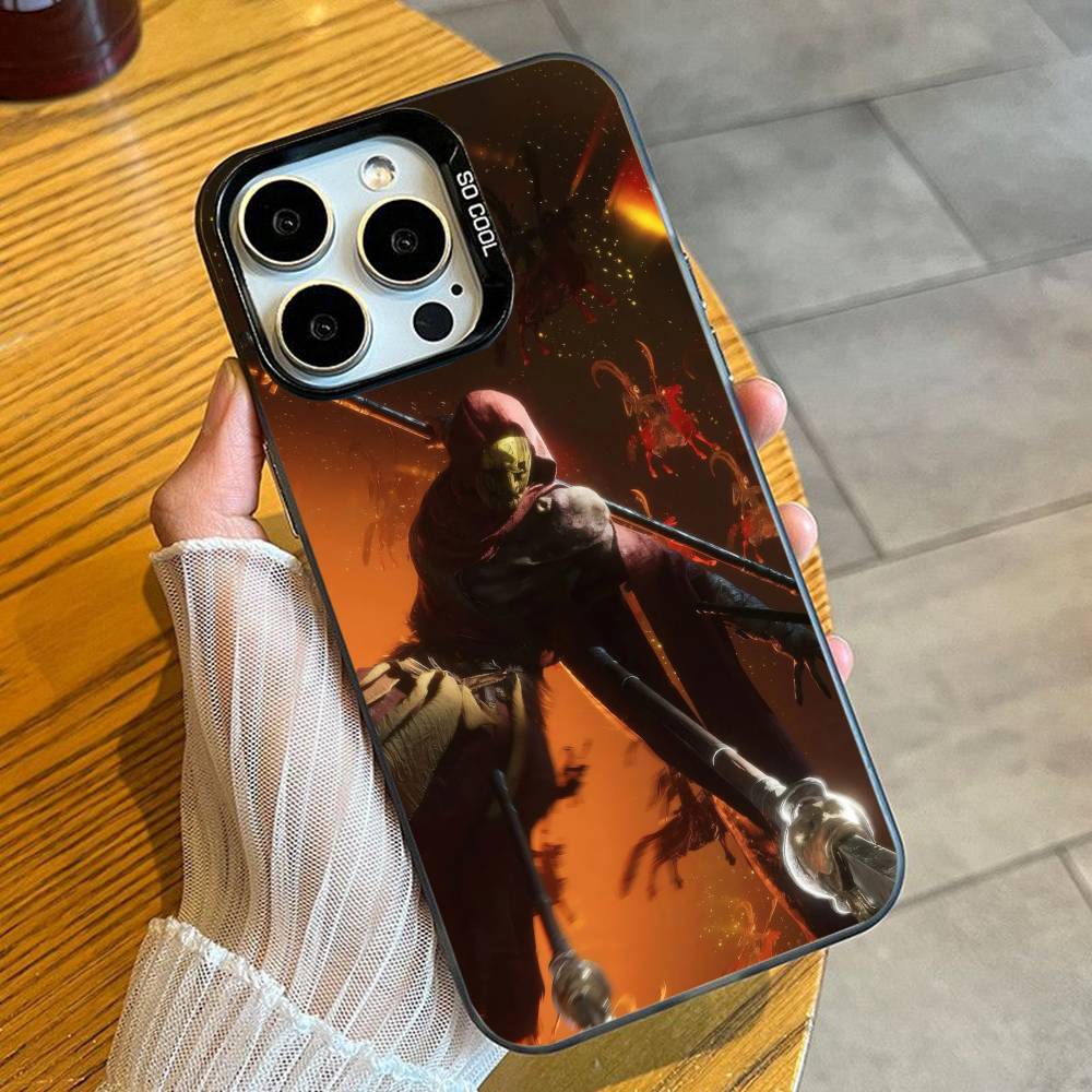 

WWM Game W-Where Winds Meet Phone Case For iPhone 16 17 15 14 12 13 Pro Max Black Candy Matte Shockproof Cover iPhone15promax