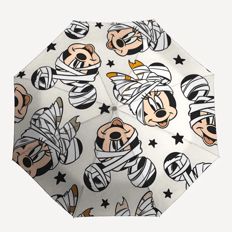 

1pc Mickey, Minnie 8-Rib Automatic Folding Umbrella, Portable & Foldable, All-Season Portable Umbrella for Women & Men y250726017