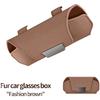 Car Eyewear Organizer Car Glasses Case Suede Material Magnetic Sun Visor Holder Car Accessories Interiors
