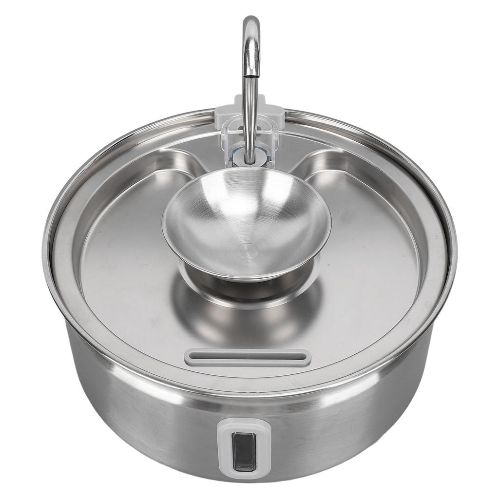 Cat Water Fountain Stainless Steel 3.2L Automatic Circulation Pet Drinking Dispenser Quiet Dog Drinking Waterer with