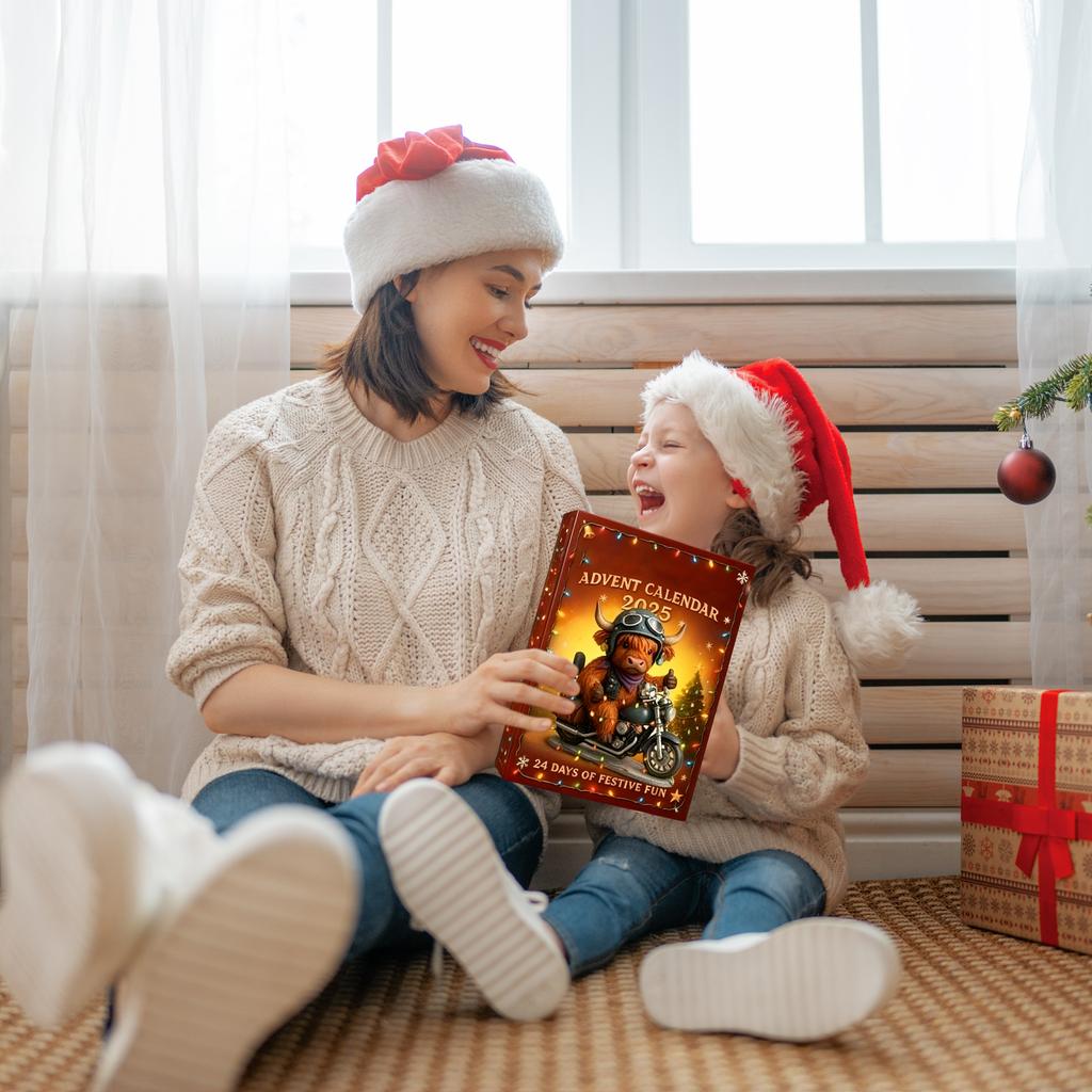 2D Plane+airplane Box +24PC+ Fitness Decoration Advent Christmas Countdown Box Calendar