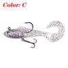 8.5cm/12g Curl Tail Soft Bait Lead Head Lure for Long Cast Artificial Fishing