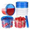 Food Storage Containers Stackable Sealed Storage Box with Twist Top Cover BPA-Free Moisture-proof Sealed Jars Kitchen Organizer
