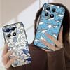 Requin bleu dessin animé pour Xiaomi 11T 11 Ultra 12 12T Pro 14 15 13 Lite Mi Poco M4 5 M7 5G X4 X5 M6 C75 Pro X6 4G coque de téléphone souple
