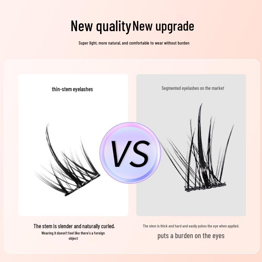 Large Capacity 3-Row False Eyelashes Set - Pure Desire and White Moonlight Styles