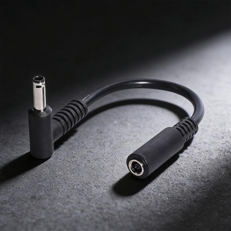 DC4.5x3.0mm Charging Cable Female Input Male Output 90 Degree Bend 15cm Length Power Extension For Laptop Computers