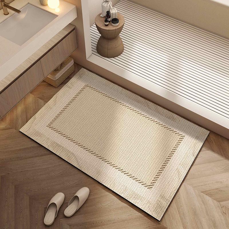 Cartoon Non-slip Absorbent Bathroom Mat - Stain-Resistant, Easy-Clean, Quick-Dry Carpet for Household Toilets and Doors