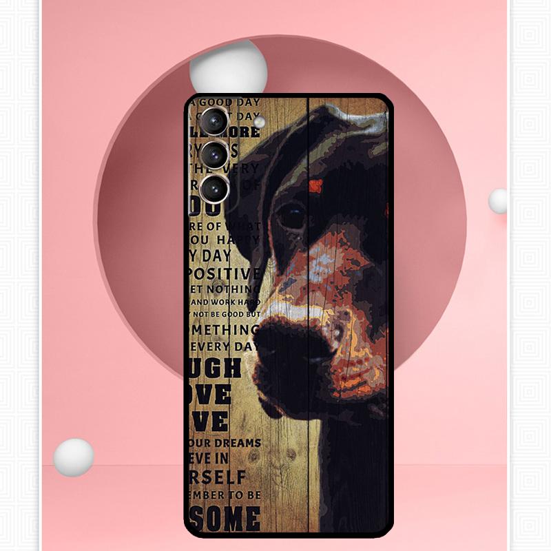 Etui Doberman Dog do Samsung Galaxy S22 S23 S24 Ultra Note 20 10 S8 S9 S10 Plus S21 S20 FE Miękka okładka