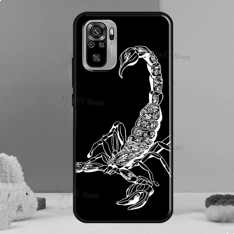 Scorpion For Xiaomi Redmi Note 11 Pro 11S 10S 9S Note 8 9 10 Pro Phone Case For Redmi 10 9 9T 9C 9A