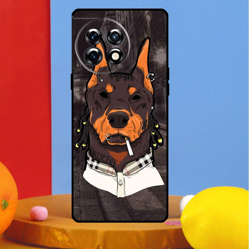 Dackel Dobermann Hund Hülle Für OnePlus 12 11 13 13R 12R 10 Pro 8T 10T OnePlus Nord 4 CE 2 3 Lite N10 N20 N30 Hülle