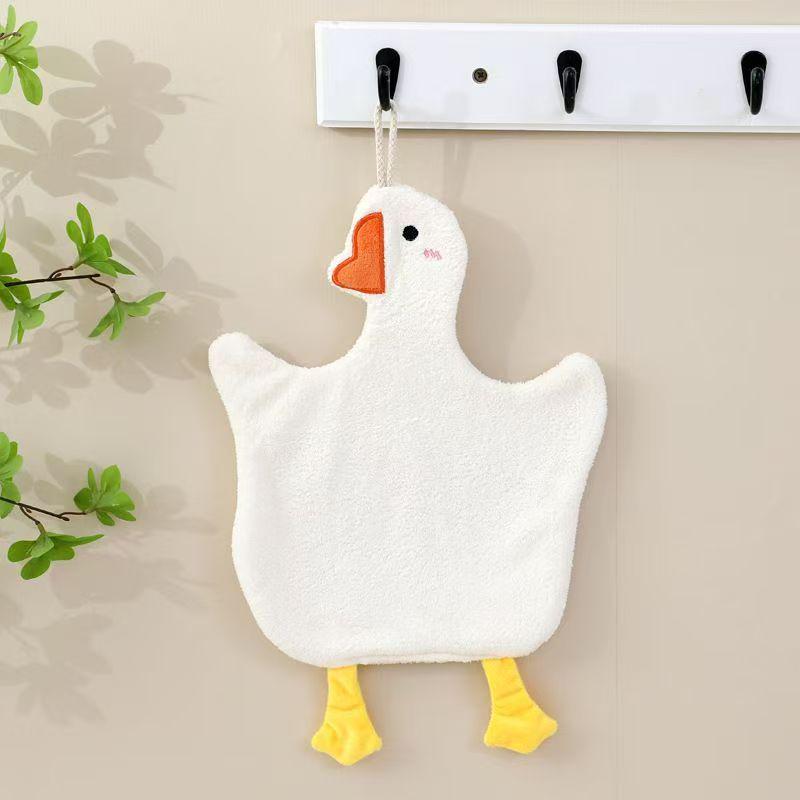 Hanging Cartoon Cute Children s Square Hand Towel - Soft & Absorbent 30x25 cm белый