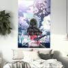 Arazzo stampato a tema anime Vinland Saga, arazzo da parete hippie sci-fi, sfondo estetico per la parete della stanza dei fan degli anime, tessuto decorativo