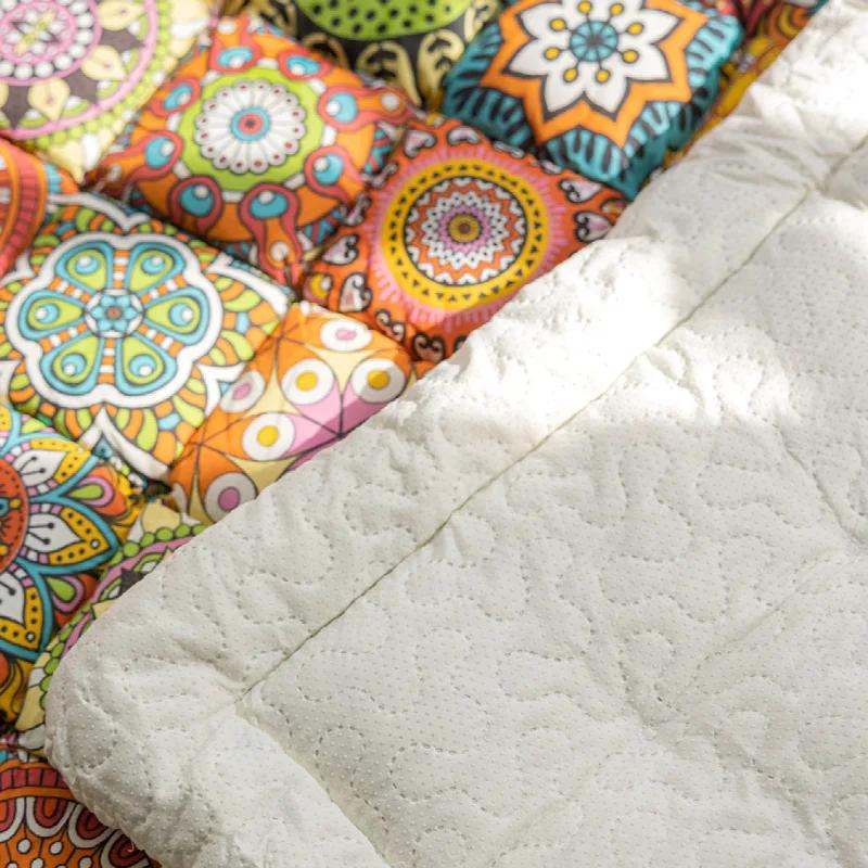 New Bohemian Pure Cotton Couch Cushion Universal for All Seasons Sofa Mat Home Mat Decor Non-slip Rectangular Seat Couch Cushion