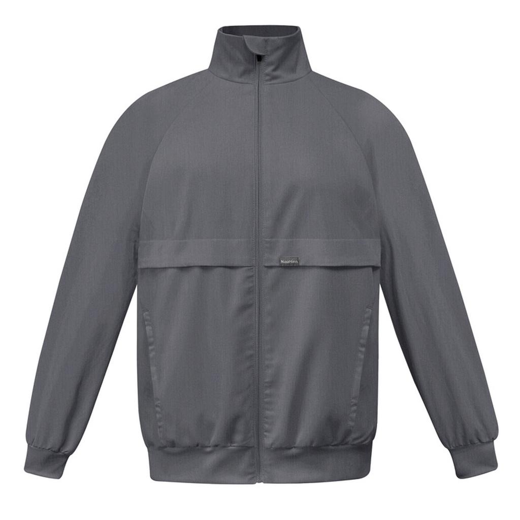 Men's And Women's Solid Color Thick Long Sleeved Jacket With Stand Up Collar Pocket Nurse's Clothing Protective Worker's Clothing Jacket