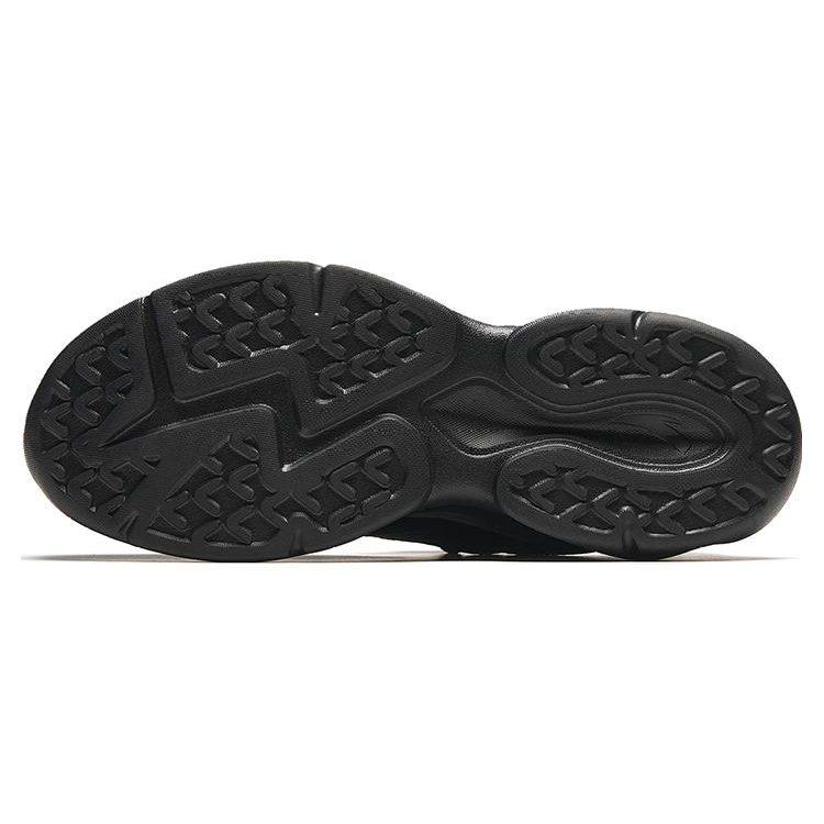 Anta Life Collection Textile, Synthetic Leather Versatile Abrasion Resistant Low top Casual Shoes Men's Black 912328815-5