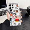 Case for Samsung Galaxy S26 Note 20 Ultra 10 S25 Edge S20 Plus S24 S21 S22 FE S23 Ultra Phone Cover Shark Crayon Shin Chan