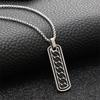 European and American Men's Simple Black Oil Dripping Non-fading Necklace Hip-hop Trendy Brand Versatile
