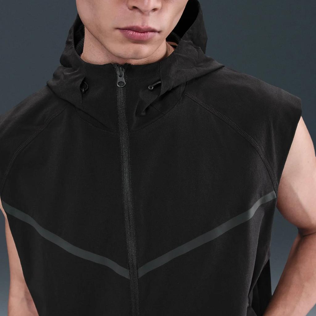 Nike Striped Zip Sleeveless Vest Men Vests HV0983-010