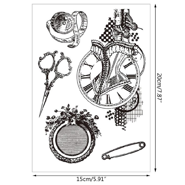 Beautiful Clear Plastic Stamper Block Stamp Blocks for DIY Scrapbooking Diary Embellishments