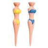 6pcs Golf Stud Plastic Ball Holder Bikini model beauty body TEE