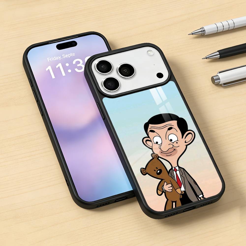 C-Classic M-Mr B-Bean Phone Case Magnetic For iPhone17 16 15 14 13 12 Pro Max For Magsafe Wireless Charging Cover