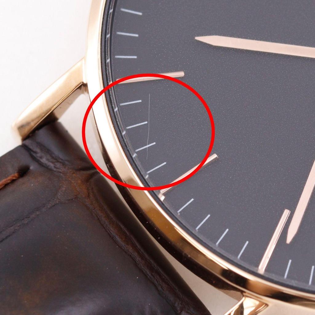 Used [Daniel Wellington] Daniel Wellington DW00100140 Stainless Steel x Leather Gold Quartz Analog Display Men's Brown Dial Watch