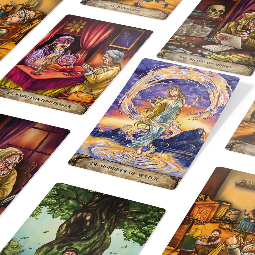 PRIME MUSE Karma Oracle Card Solution Card Set with Japanese Explanation Manual Code Reading & (QR Type)