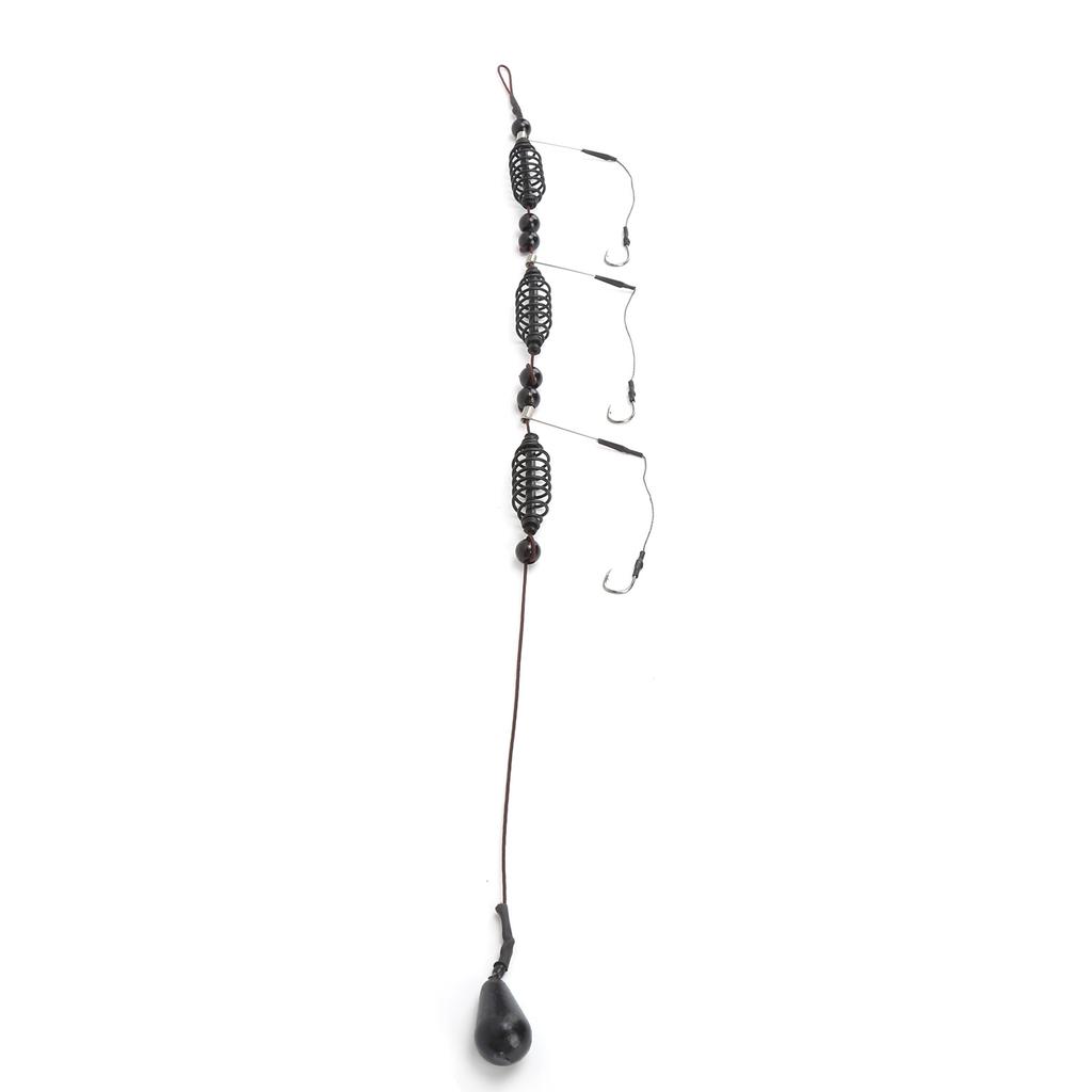 3PcsSet Artificial Lure Fish Hooks Cage Trap Basket Set and Fishing Feeder Fishing Tackle35g