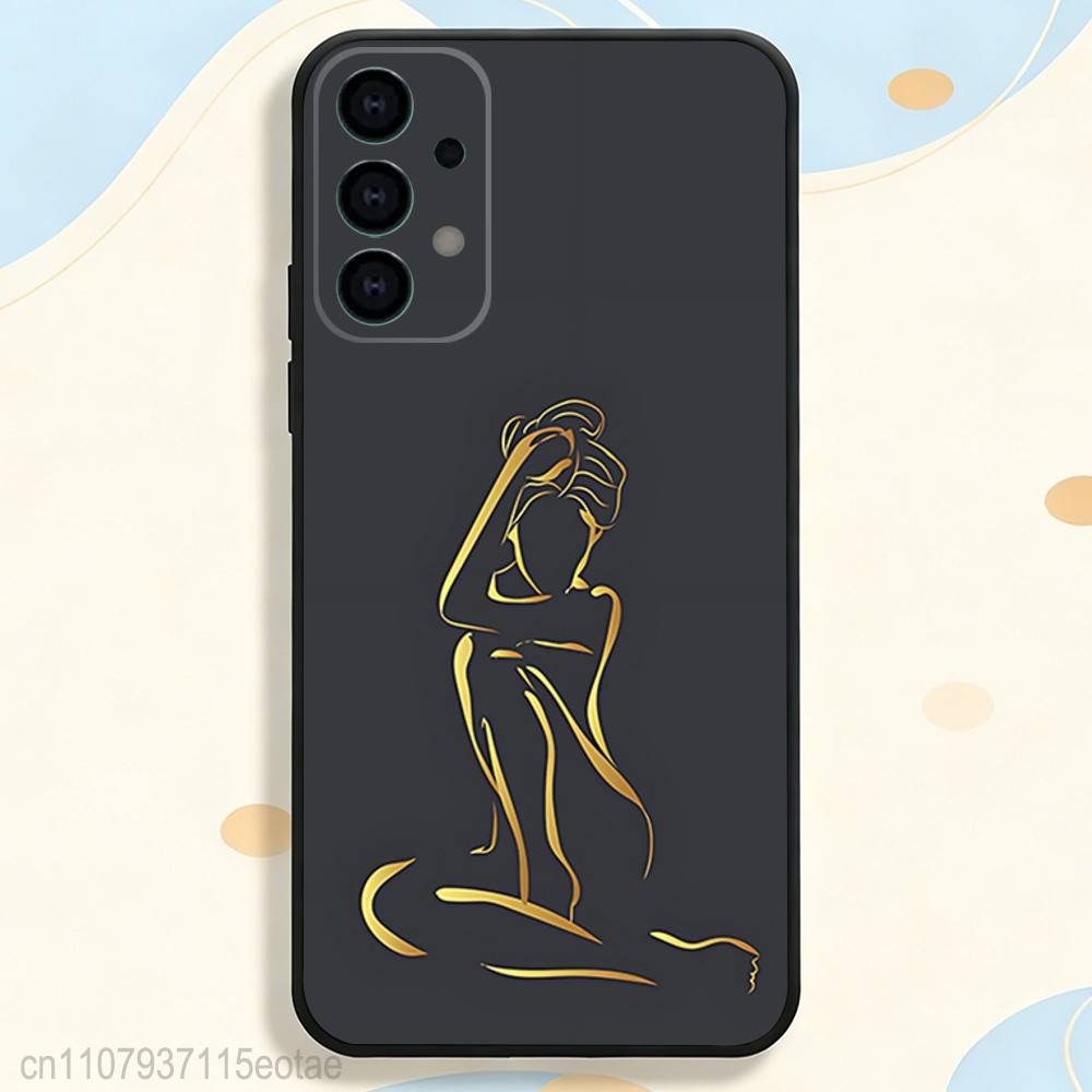 Sexy Body curve Art Woman Phone Case For Samsung S25,S26,S24,S21,S22,S23,S30,Ultra,S20,Plus,Fe,Lite,5G Black Cover