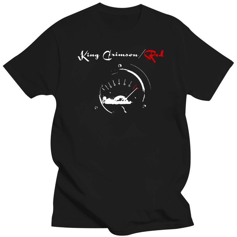 2025 Unisexs Clothing  King Crimson Unisex Red Speedometer T Shirt Black S