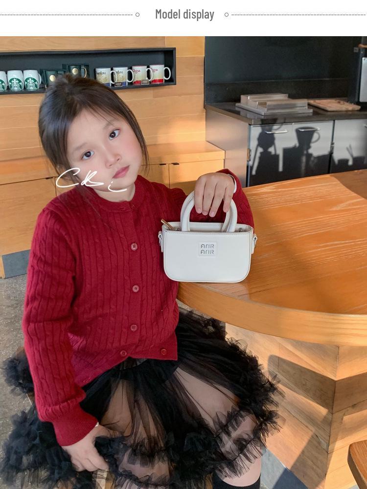 Miu Miu Girls' Retro Mini Crossbody Shoulder Bag with Lipstick Holder In Zhang Yuanying Style.