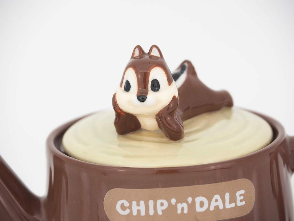 Disney and Chip Dale Teapot 350ml with tea strainer Tableware Disney Goods Character Chip Dale Goods Birthday Present Christmas Present SAN2958 "Chip
