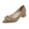 Fashion French Fashion High Heels Female 2024 Autumn New Luxury Rhinestone Temperament Pointed Fine Heel Shallow Mouth Pumps