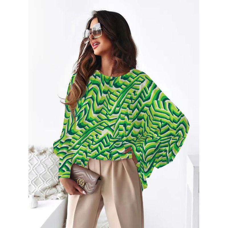 

Fashion Style Street Autumn Winter New Arrival Fashion Hot Sale Sexy Amazon round Neck Loose Long Sleeves Bat Shirt Purple XL