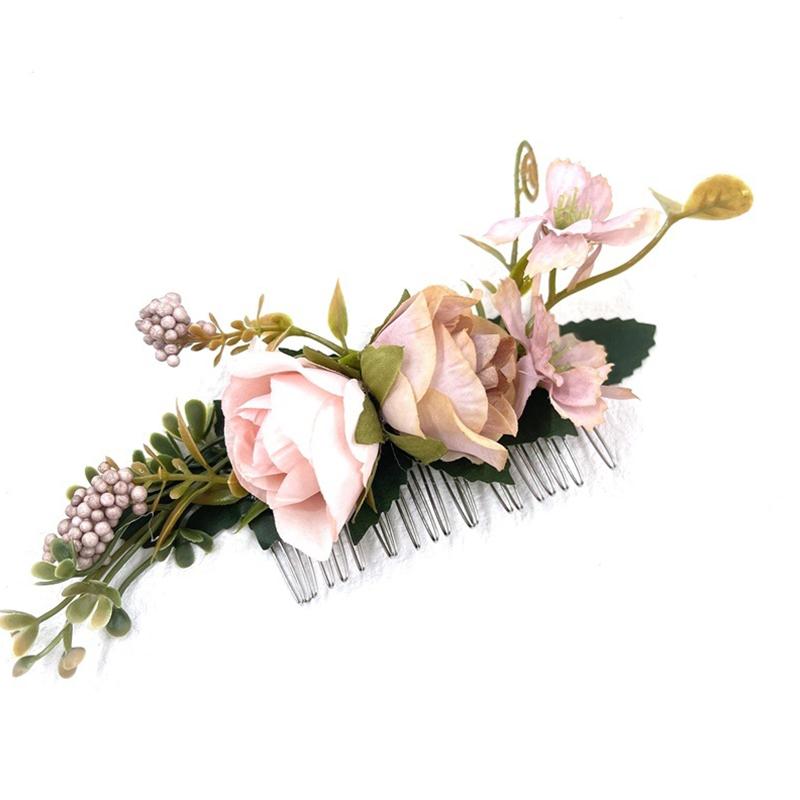 1Pc Hairpin Aesthetic Beauty Hair Accessories Bohemia Flower Fashion Wedding Bride Hair Comb
